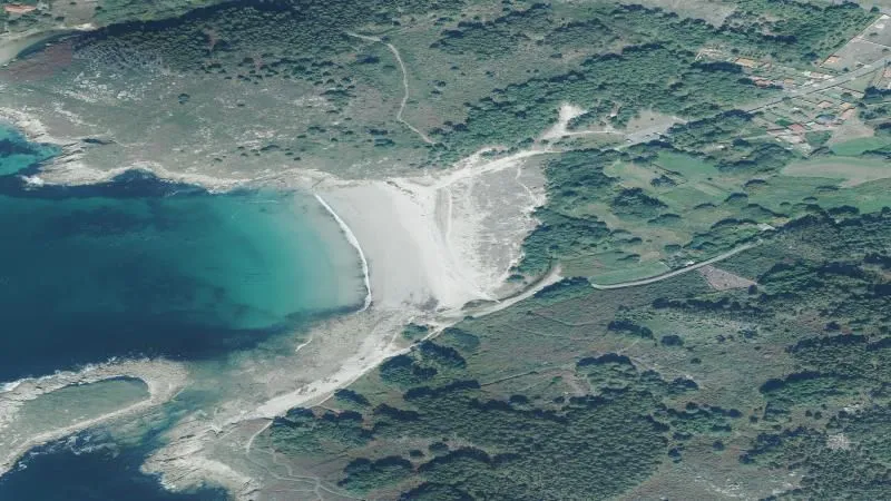 Playa de A Hermida en Ponteceso