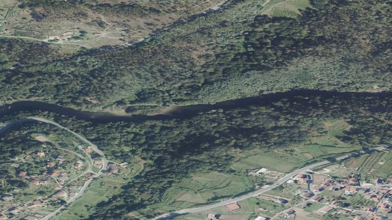 Vista aérea de A Xunqueira, Soutomaior