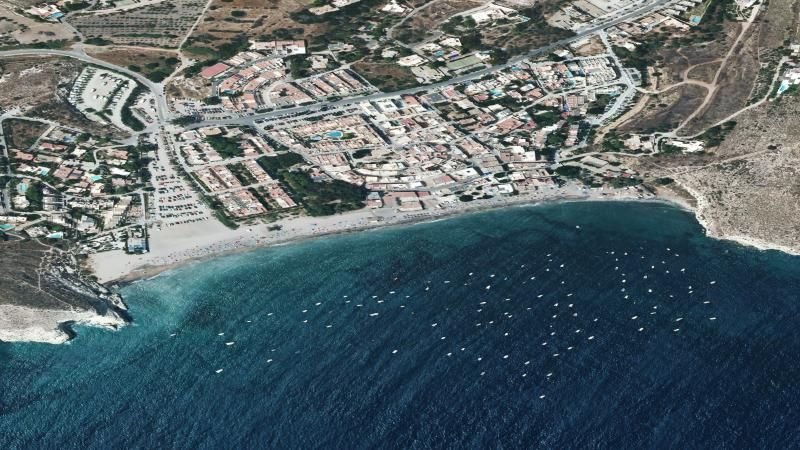Vista aérea de Aguamarga, Níjar