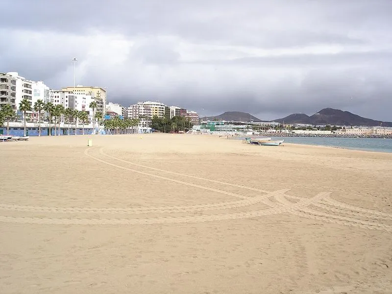 Playa de Alcavaneras en Las Palmas de Gran Canaria