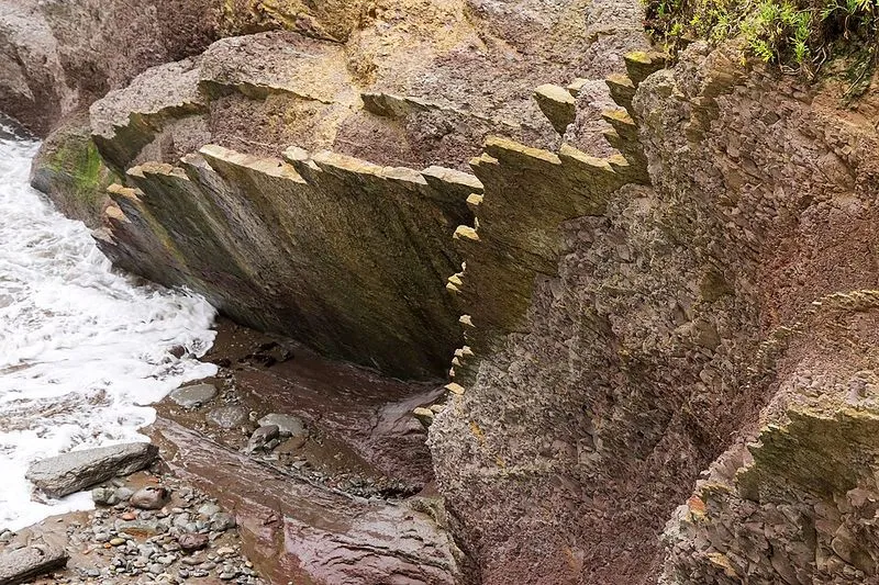 Playa Algorri en Zumaia, Guipúzcoa — foto 4 de 5
