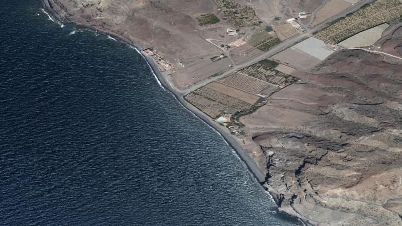Vista aérea de Aneas, La Aldea de San Nicolás