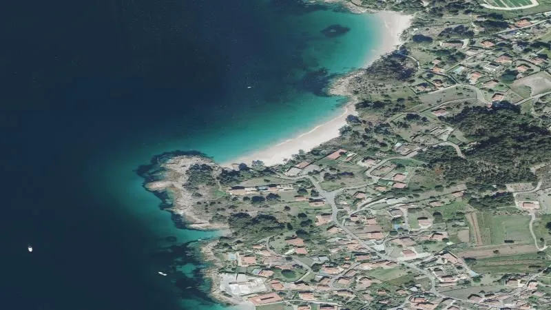 Playa de Areacova en Cangas