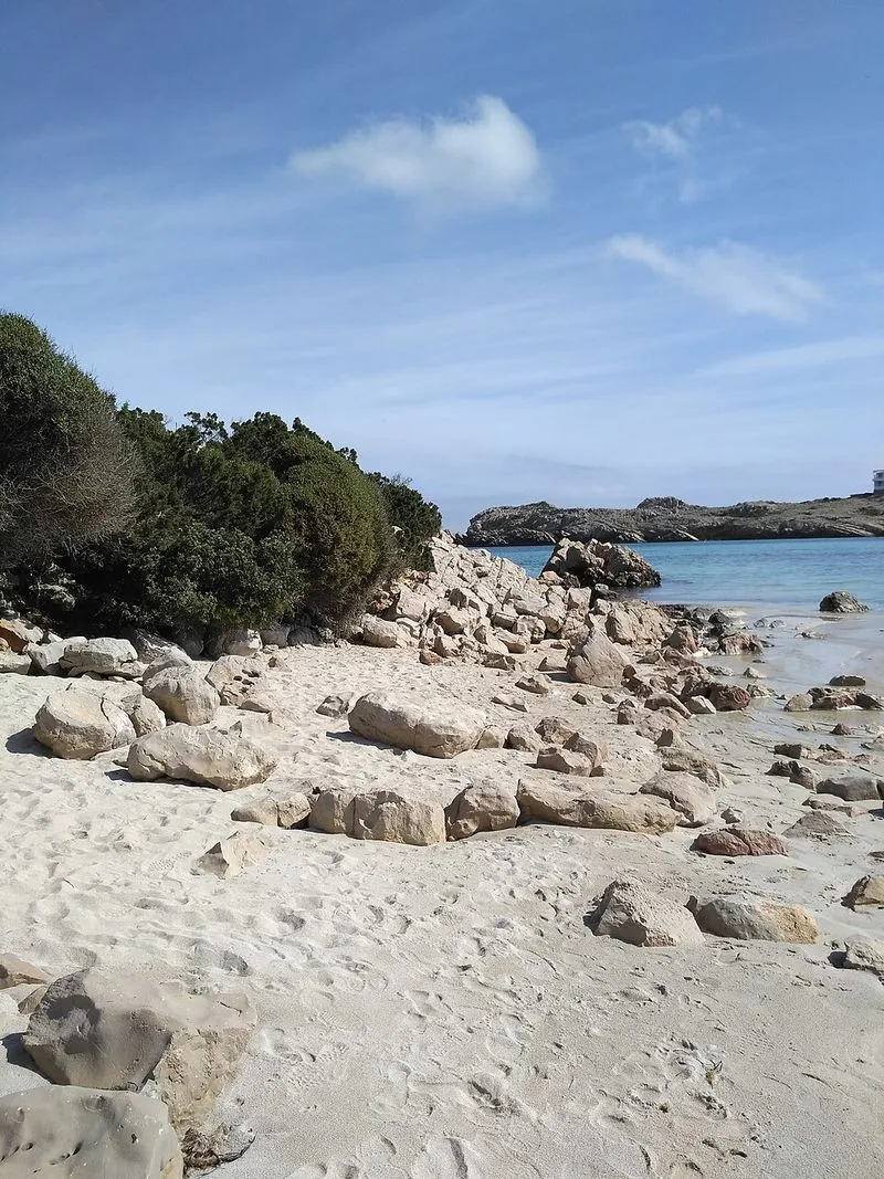 Playa Arenal de S'Olla de Son Saura en Es Mercadal, Islas Baleares — foto 7 de 8