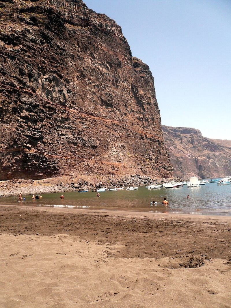 Playa Argaga en Vallehermoso, Santa Cruz de Tenerife