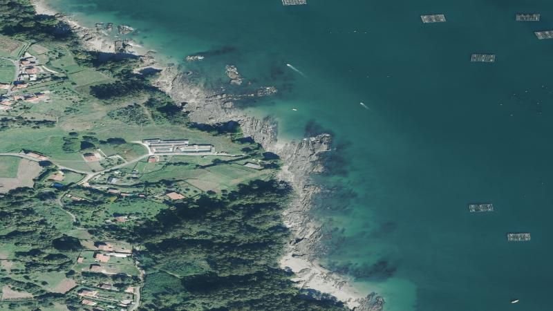 Vista aérea de Armenteiro, Sada