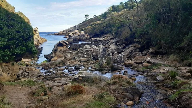 Playa de Artzuportu en Hondarribia