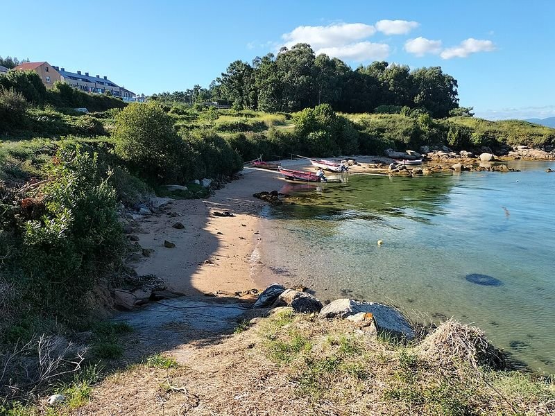 Playa As Ruvás en A Illa de Arousa, Pontevedra
