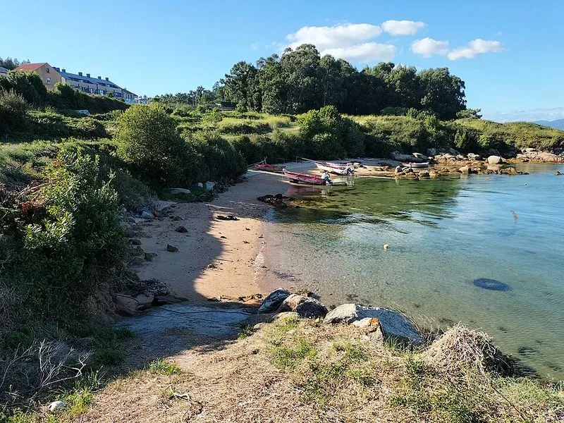 Playa de As Ruvás en A Illa de Arousa
