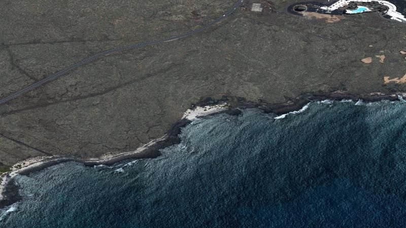 Vista aérea de Baja Piquiento, Haría