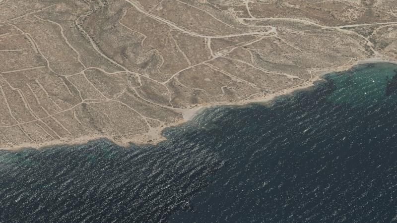 Vista aérea de Barranco Ancho, Mazarrón