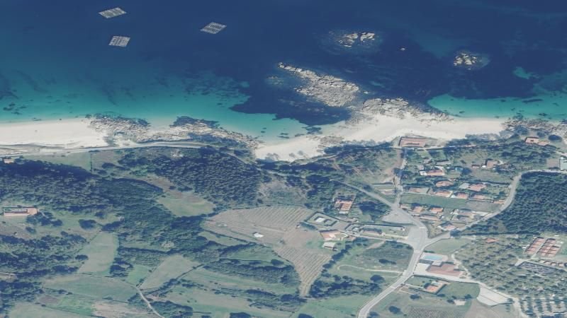Vista aérea de Barreiriño, O Grove