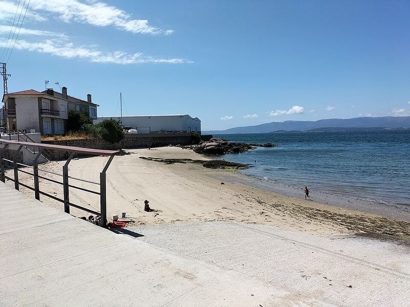 Playa Bouzas en Vilagarcía de Arousa