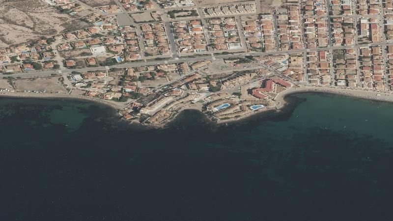 Vista aérea de Cala de Canalicas en Águilas, Murcia