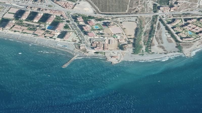 Vista aérea de Cala de El Sillón, Torrox