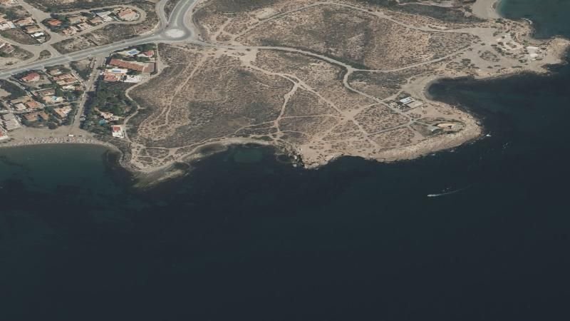 Vista aérea de Cala de las Tortugas, Águilas