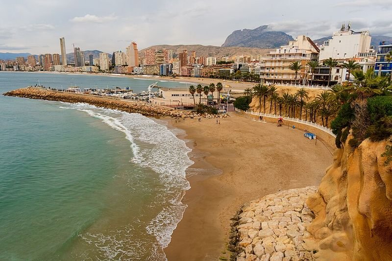 Playa Cala del Mal Pas en Benidorm