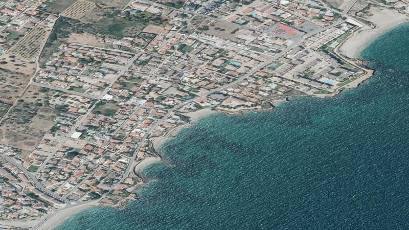 Vista aérea de Cala del Saldonar en Vinaròs, Castellón