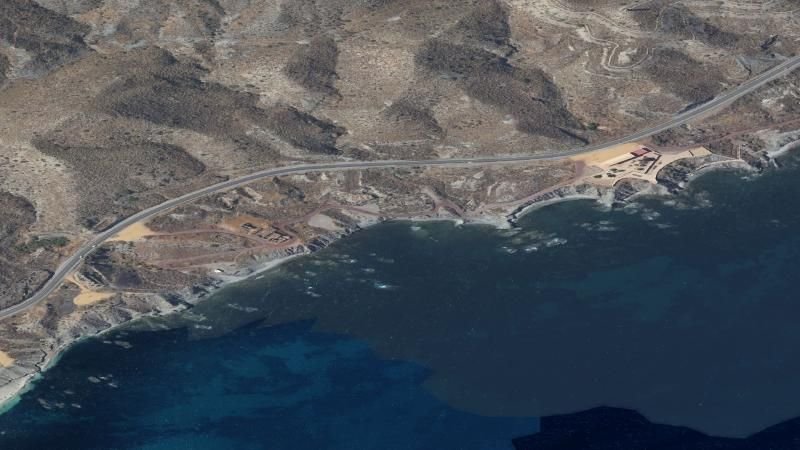 Vista aérea de Playa Cala Invencible en Cuevas del Almanzora, Almería
