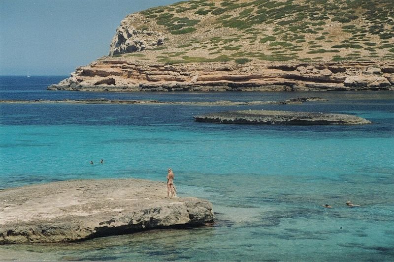 Playa Cala Molí en Sant Josep de sa Talaia, Islas Baleares