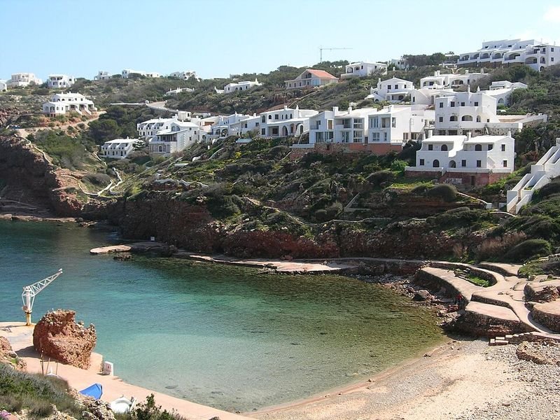 Playa Cala Morell en Ciutadella de Menorca, Islas Baleares