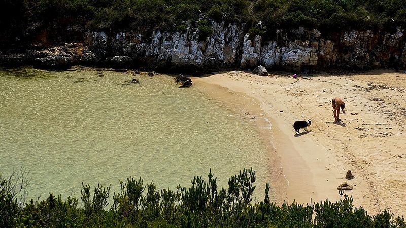 Playa Cala Pudent en Es Mercadal
