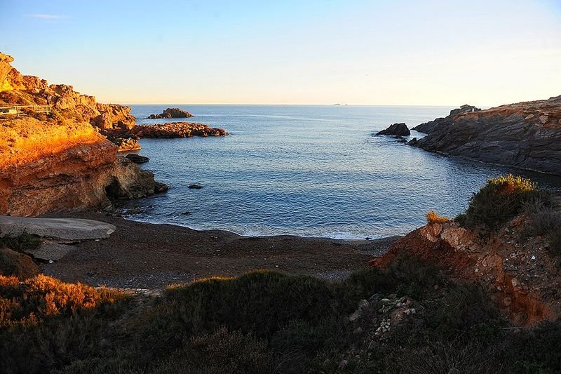 Playa Cala Roja en Cartagena