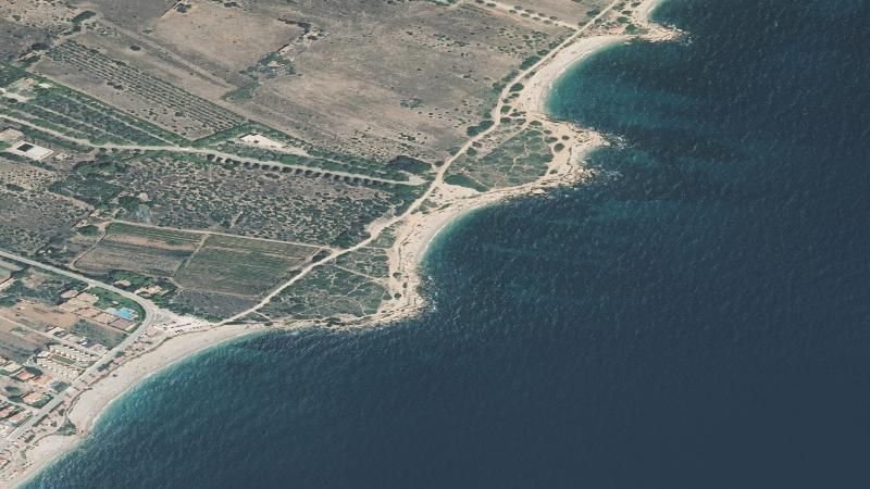 Vista aérea de Cala Sol de Riu, Vinaròs