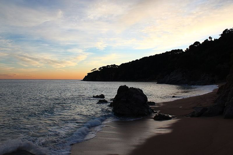 Playa Cala Ull de Vidre en Tossa de Mar, Gerona