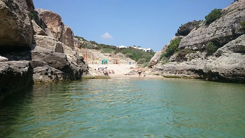 Playa de Cales Piques en Ciutadella de Menorca