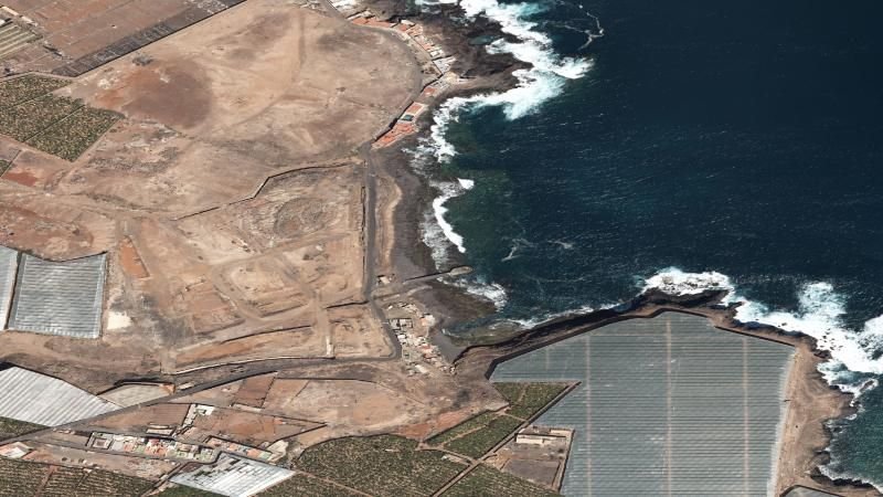 Vista aérea de Caleta de Abajo, Gáldar