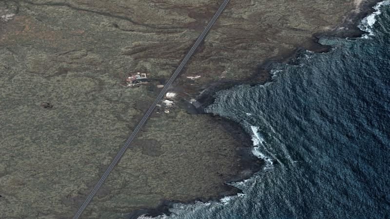 Vista aérea de Caleta de las Escamas, Haría
