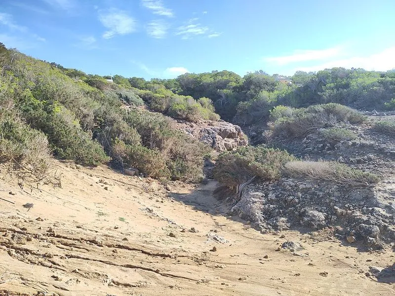Playa Caló d'Es Morts en Formentera, Islas Baleares — foto 2 de 3