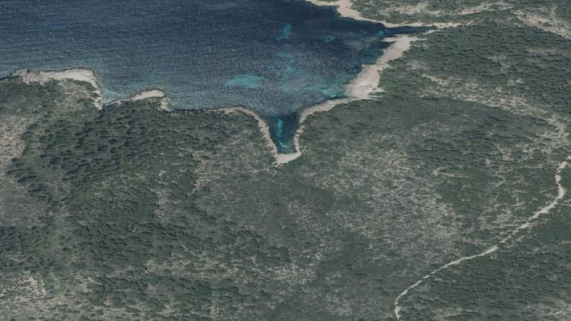Vista aérea de Caló d'Es Palangres, Palma de Mallorca