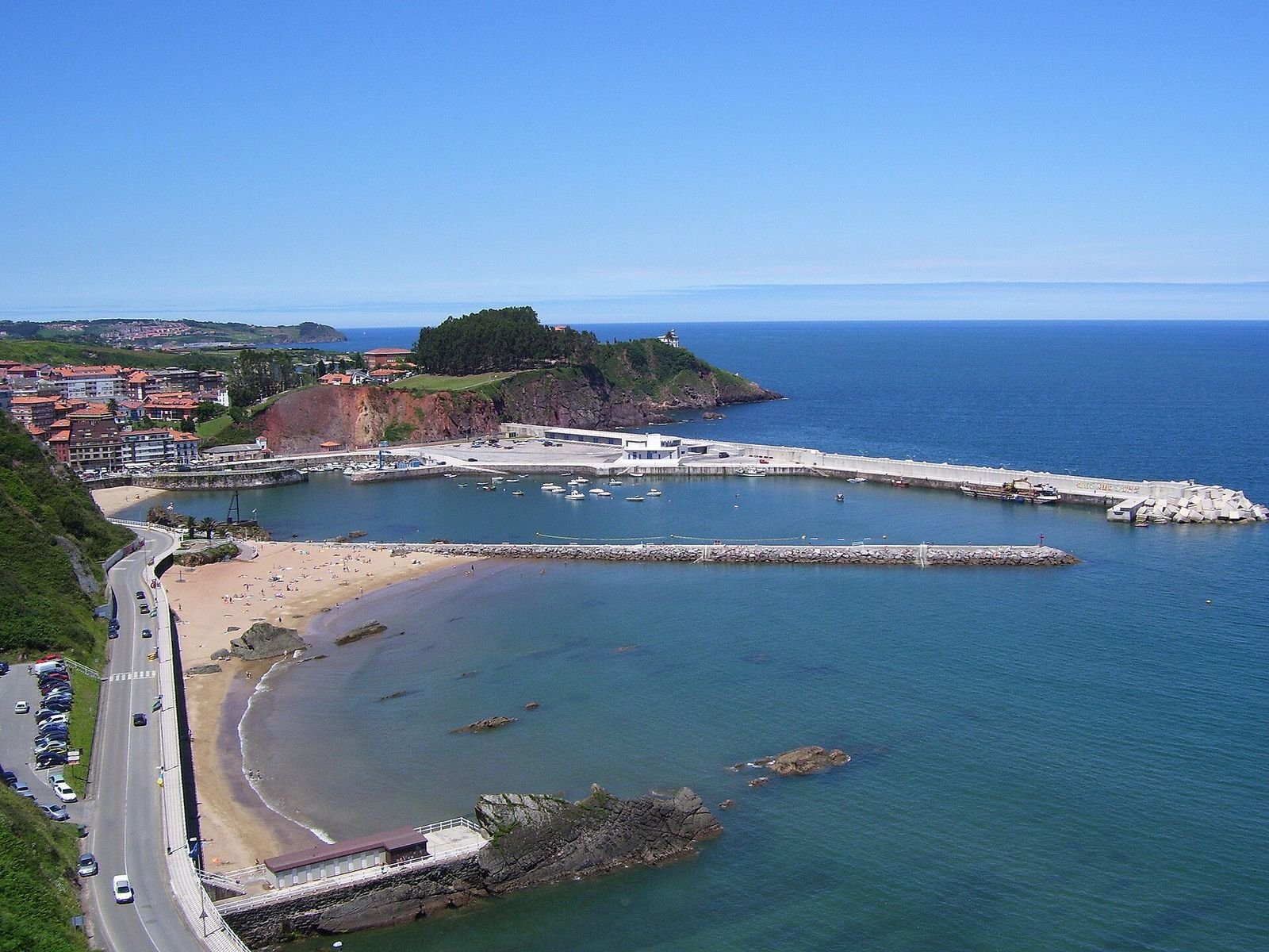 Playa de Candás en Carreño, Asturias