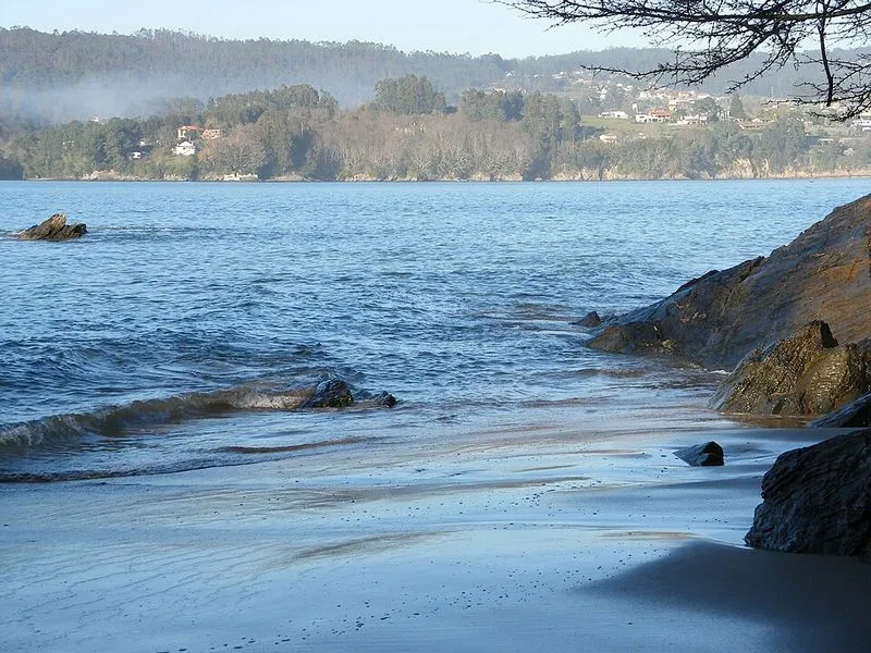 Playa de Centroña en Pontedeume