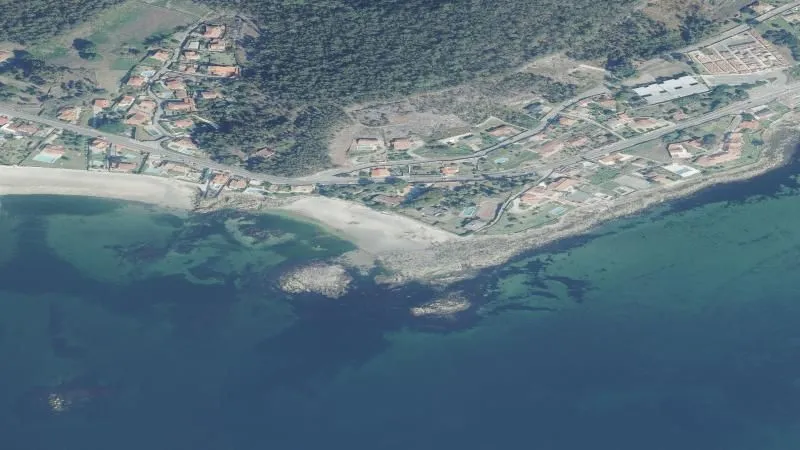 Playa de Chancelas pequena en Poio