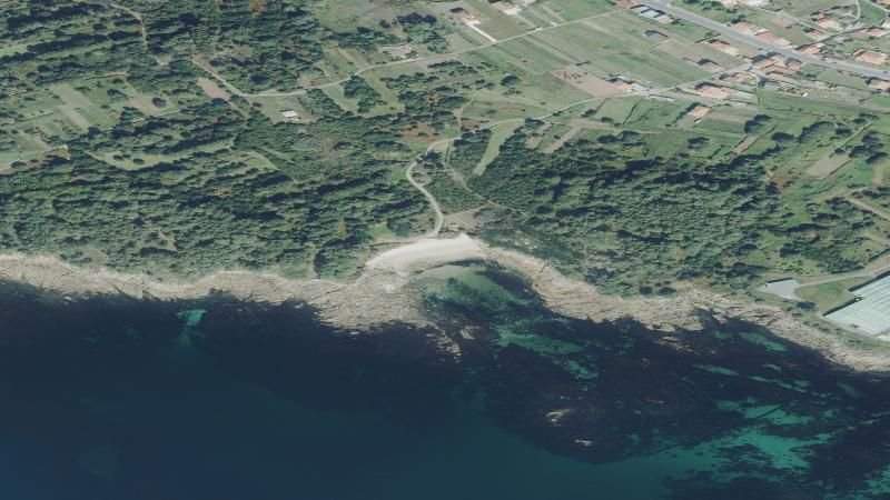 Vista aérea de Coido, Muros