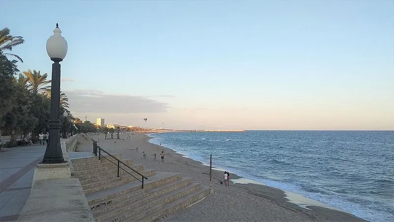 Playa de Coma-Ruga en El Vendrell