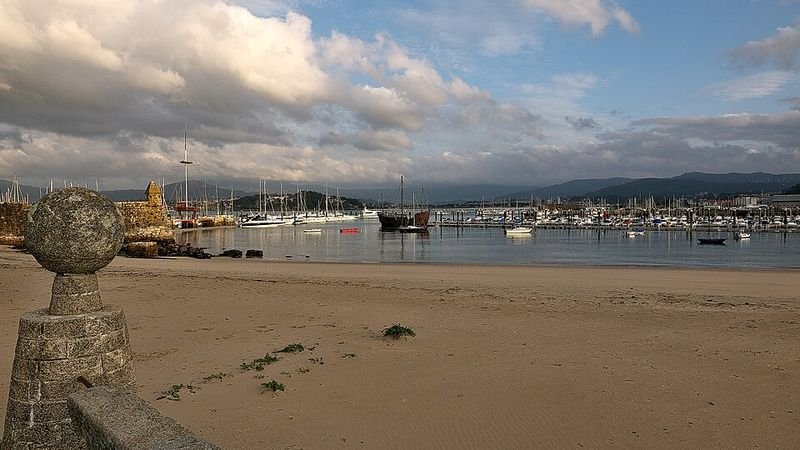 Playa Concheira en Baiona, Pontevedra