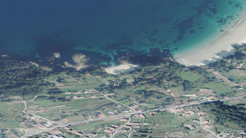 Vista aérea de Covelo, Bueu