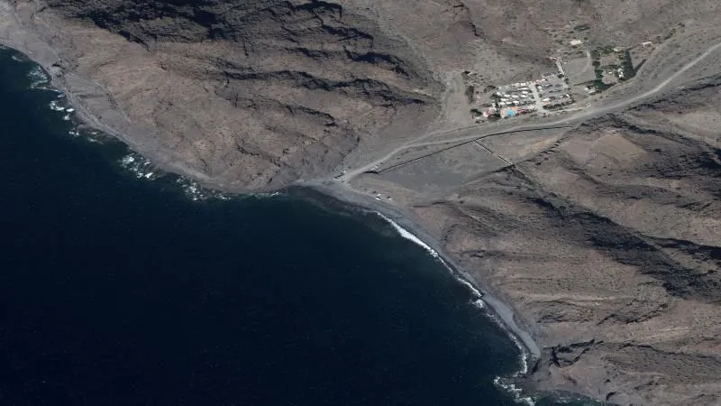Playa de Descojonado en La Aldea de San Nicolás