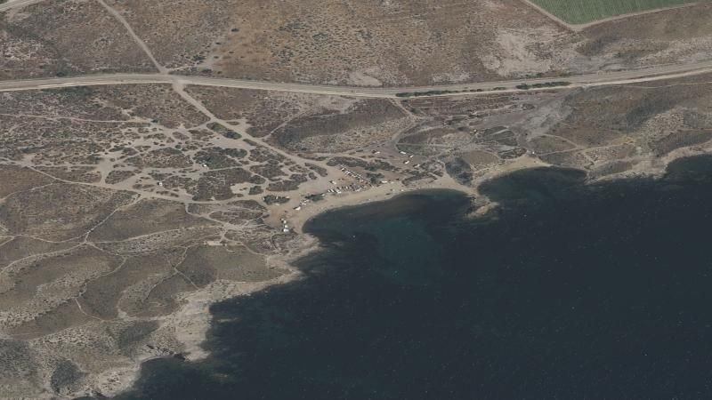 Vista aérea de El Arroz, Águilas
