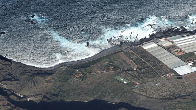 Vista aérea de El Fraile, Buenavista del Norte