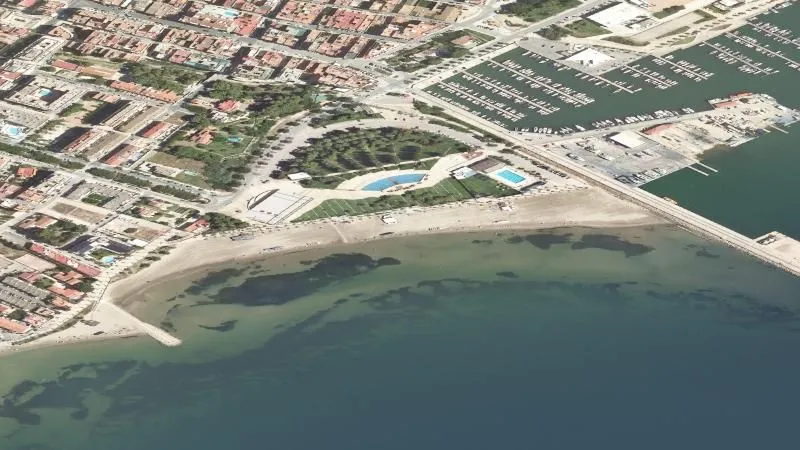 Playa del Garbi en Sant Carles de la Ràpita