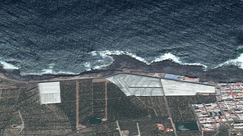 Vista aérea de Playa El Gomero en Los Silos, Santa Cruz de Tenerife