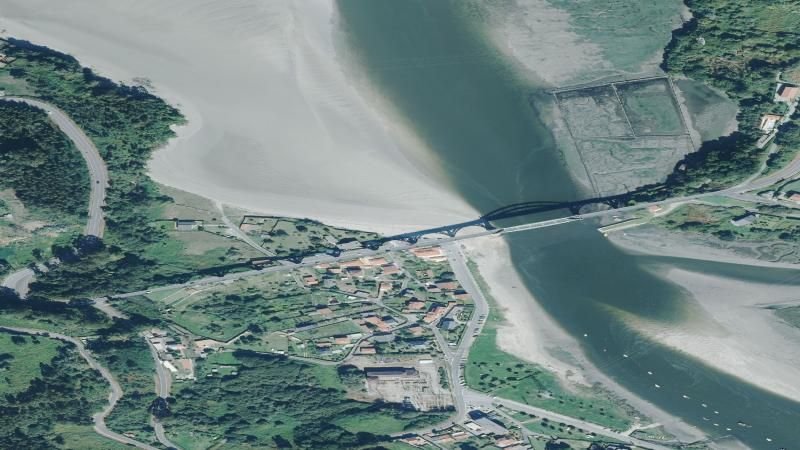 Vista aérea de El Pedrido, Bergondo