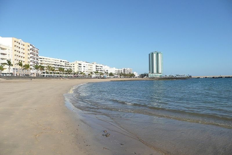 Playa El Reducto en Arrecife