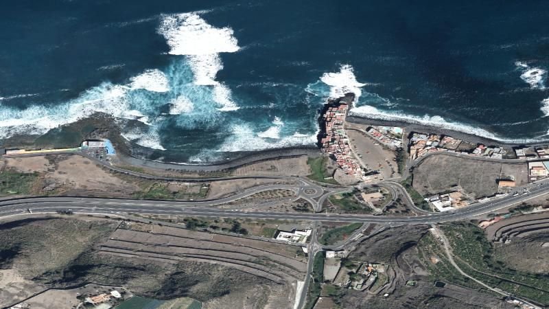 Vista aérea de El Roque, Moya