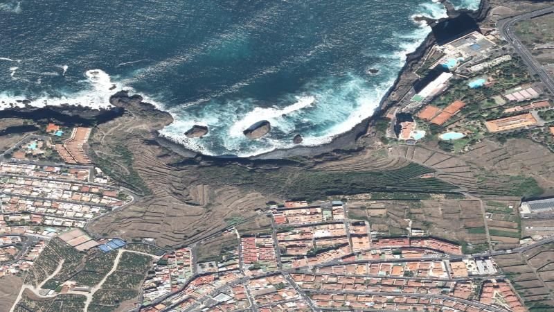 Vista aérea de El Roque, Los Realejos